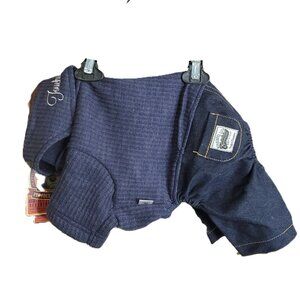 Touchdog Vogue Neck Wrap Sweater & Denim Pants